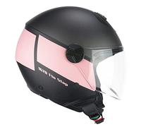CGM Casco Abierto 167R FLO Step Antracita Rosa Satinado Largo, XXS (51-52 cm)