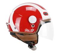 CGM Casco Abierto 191G PIX Sprint Rojo Blanco Largo, M (56 cm)