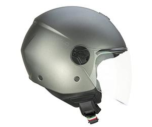 CGM Casco Abierto de 167 A FLO Mono Antracita Satinada Larga, M2 (57-58 cm)