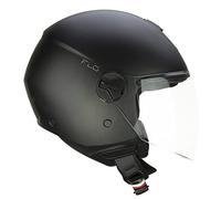 CGM Casco Abierto de 167 A FLO Mono Negro Mate Largo, S (55 cm)