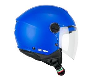 CGM Casco Abierto Young, 261A Mini Mono Azul Mate, YL (51-52 cm)