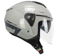 CGM Casco de Cara Abierta, 126 G Iper City, Gris Bigio, S (55-56 cm)