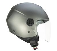 CGM Casco de Cara Abierta, 167 A FLO Mono Antracita Satinada Larga, XXS (51-52 cm)