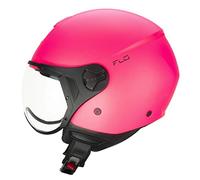 CGM Casco de Cara Abierta, 167 A FLO Mono Rosa Fluo Mate Moldeada, M1 (56 cm)