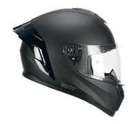 CGM Casco Full Face 330A Riot Mono Negro Mate, M (57-58 cm)