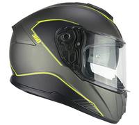 CGM Casco Full Face 360G Kad Ride Grafito Amarillo neón Mate, XS (53-54 cm)