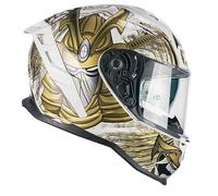 CGM Casco Full Face 363S Shot Nippo, Blanco Dorado, XS (53-54 cm)
