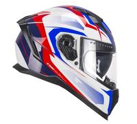CGM Casco Integral, 311G Blast Sport Blanco Azul, XXL (61 cm)