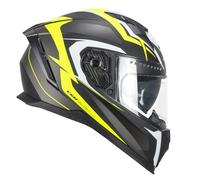 CGM Casco Integral 311G Blaz Sport Negro Amarillo neón Mate, XXL (61 cm)