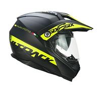 CGM Casco Integral 666S Twin HITRACK, Negro Amarillo Fluo Mate, XL (61-62cm)