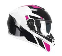 CGM Casco Modular, 568S ber Sport, Color Negro y Fucsia Fluorescente, S (55-56 cm)