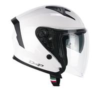 CGM Deep Casco Jet, Adultos Unisex, Color Blanco, L (59cm)
