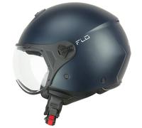 CGM FLO Casco Jet, Adultos Unisex, Petróleo Satinado, XS (53-54cm)