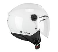 CGM Mini Casco Jet, Unisex niños, Color Blanco, YM (49-50cm)