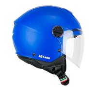 CGM Mini Casco Jet, Unisex niños, Matte Blue, YS (48cm)