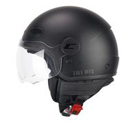 CGM Pix Casco Jet, Adultos Unisex, Negro Mate, XL (58cm)