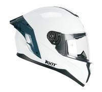 CGM Riot Casco Integral, Adultos Unisex, Color Blanco, XL (60cm)