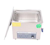 CGOLDENWALL 10L Limpiador Ultrasónico 40,000Hz de Potencia Ajustable 100-240W de Acero Inoxidable con Temporizador & Control de Temperatura Constante Limpieza para Instrumento de Laboratorio