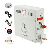 CGOLDENWALL 6KW Generador de Vapor 220V para Doméstico, Apto para Sauna/Ducha/Baño/SPA, con Sistema de Auto-Drenaje, Controlador Digital - Termostato automático 35-55℃ para 6 m³ de Espacio