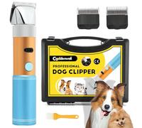 CGOLDENWALL Cortapelo Perros Inalambrico 400W, Cabezales 3mm 6mm