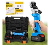 CGOLDENWALL Esquiladora para Oveja Inalámbrico 550W 2400RPM, con 2 Baterías de Litio Recargables 2000mAh, 6 Velocidades Ajustables, Cizalla para Cabra Alpaca Camello - Aceite lubricante Incluido