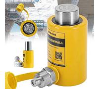 CGOLDENWALL Gato Hidráulico 10T, 50mm Carrera, 104mm Altura Automática, Área Efectiva 15.89cm², para Maquinaria de Construcción (RSC-10T)