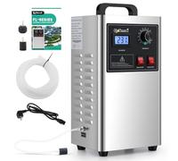 CGOLDENWALL Generador de Ozono para Lab/Industria con Piedra de Aireación y Tubo Guía de Flujo, Temporizador de 0-120 Minutos, Eliminación de Olores y Tratamiento de Aguas Residuales (100W 5g/h)