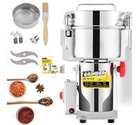 CGOLDENWALL Molino Eléctrico de Granos 30-300 Mallas Molienda Superfina para Hierbas/Granos/Especias/Semillas 28000 RPM Acero Inoxidable de Alta Velocidad (1000g Oscilante)