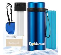 CGOLDENWALL Nevera para Insulina Viaje 40H con Pantalla Digital, 2-8°C Enfriamiento por USB y Biogel*4, Portatil Enfriador de Medicamentos para Plumas de Diabéticos(Azul)