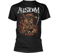 CGQZAPIBV Alestorm Men's We Are Here to Drink Your Beer T-Shirt Black