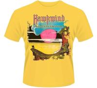 CGQZAPIBV Hawkwind 'Warrior On The Edge of Time' Men Yellow T-Shirt