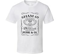 CGQZAPIBV Sham 69 Old School Punk Oi British Old 77 Brand T Shirt