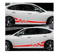 CGREAGH Pegatinas Coche Racing, para Audi A4 B5/A4 Quattro/A4 Avant/A4 Es/A5 S/A5 B8/A6 Sportback Deportivos Laterales Cuadros Autoadhesivas Exterior Tuning Calcomanías Accesorios,C