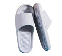 CGRSDSD Sandalias Mujer Zapatillas de casa for hombres y mujeres, ligeras, con suela, for interiores, informales, for baño, sandalias antideslizantes, chanclas(Grey,Asian size 42-43)