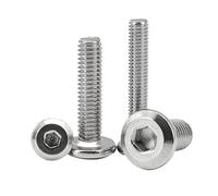 Cgshop-Tornillos de cabeza hexagonal M2 M2.5 M3 M4 M5 M6 M8 M10 Flat Head Hex Socket Furniture Screw Stainless Steel Connector Screws For Furniture, Apriete para evitar que se afloje(20mm,M3 30pcs)