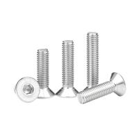 Cgshop-Tornillos de cabeza hexagonal M3 M4 M5 M6 M8 M10 Stainless Steel Hexagon Hex Socket Countersunk Flat Head Screw Allen Bolts, Apriete para evitar que se afloje(55mm,M4 20pcs)