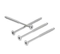 Cgshop-Tornillos de cabeza hexagonal M4 Stainless Steel Coarse Thread Bugle Head Self Tapping Screw Flat Head Wood Screw, Apriete para evitar que se afloje(45mm 20pcs)