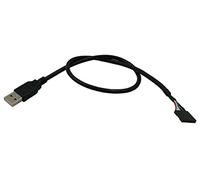 cgtime USB 2.0 tipo A macho a hembra Dupont 5 pin HEADER placa base cable cord (50 cm)