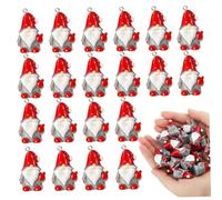 CGTQROVR 20pcs Mini Gnomes Adornos Lindos Mini Gnomes Figuras con Gancho, decoración de estatuas enanas de Resina en Miniatura, para el Paisaje, Patio del Patio al Aire Libre, césped