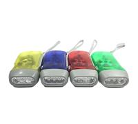 CGTQROVR Linterna de manivela de 4 Piezas, 2x4x1 3 Luces LED Divertidas Divertidas compactos portátiles de manivela de para niños y Adultos Aula y Aventuras al Aire Libre