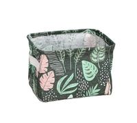 CGUOHU Cesta de almacenamiento suave y fácil plegar, caja Exterior limpiar, organizador papelería oficina hecho tela, 10 Uds Para Almacenamiento(GREEN)
