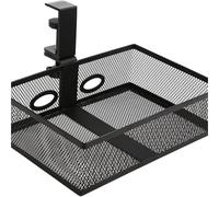 CGUOHU Desk Mesh Organizer 360 Rotating Drawer Under Table Tray Storage Basket Hanging Holder For Home Offices Mount para Almacenamiento(Black)