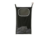 CGUOHU Hanging Laundry Basket Wall Mounted Dirty Clothes Storage Box Household Sundries Bag para Almacenamiento(Black)
