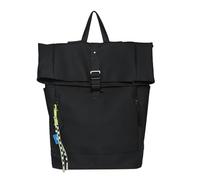 CGUOHU Mochila deportiva de viaje funcional con parte superior enrollable for ciclismo, mochila informal moda, escolar gran capacidad for estudiantes para Mochila Enrollable(Black)