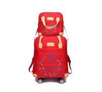 CGUOHU Moda Mujer Bolso con Ruedas Conjunto de Bolsas Equipaje Maleta Impermeable Viaje Bolsa para Bolsa Ruedas(Red)