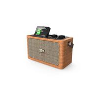 Radio digital CGV BeBop DAB+ madera bluetooth 2x10W pantalla 2,4" batería 4h