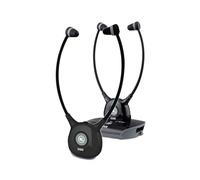 Cgv Hel Dolfin Duo - Auriculares de Diadema estéreo para televisor, Color Negro