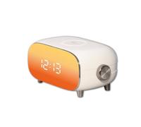 CGV | Radio Despertador Alba a Simulador de Amanecer y anochecer, 15 Luces de Ambiente Diferentes, Modo de Ruido Blanco, función Snooze, Puerto de Carga USB