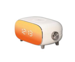 CGV | Radio Despertador Alba a Simulador de Amanecer y anochecer, 15 Luces de Ambiente Diferentes, Modo de Ruido Blanco, función Snooze, Puerto de Carga USB