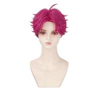 CGVG Peluca de cosplay de Saja Boys Abby Cosplay para hombre, Halloween, carnaval, fiesta (rosa 3)